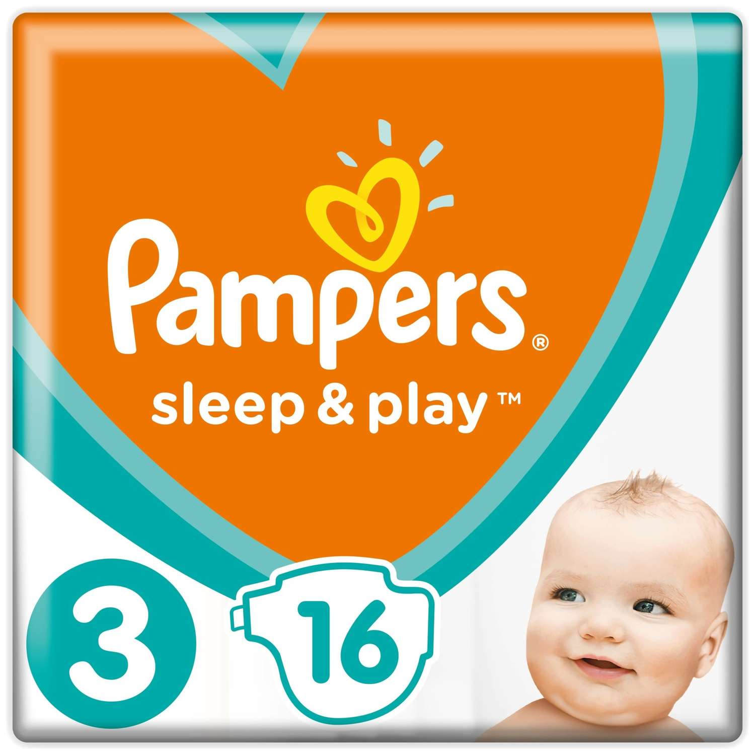 Подгузники Pampers Sleep and Play 3 6-10кг 16шт - фото 1