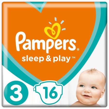 Подгузники Pampers Sleep and Play 3 6-10кг 16шт