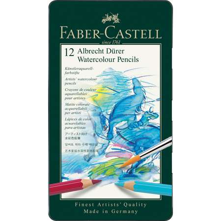 Карандаши акварельные Faber Castell художественные Albrecht Dürer 12 цветов