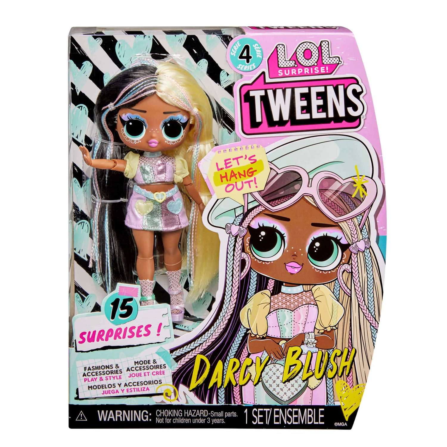 Игровой набор с куклой L.O.L. Surprise! Tweens 4 серия Darcy Blush 588740 - фото 1