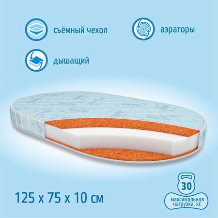 Матрас Nuovita Nuvola овальный 125*75*10см