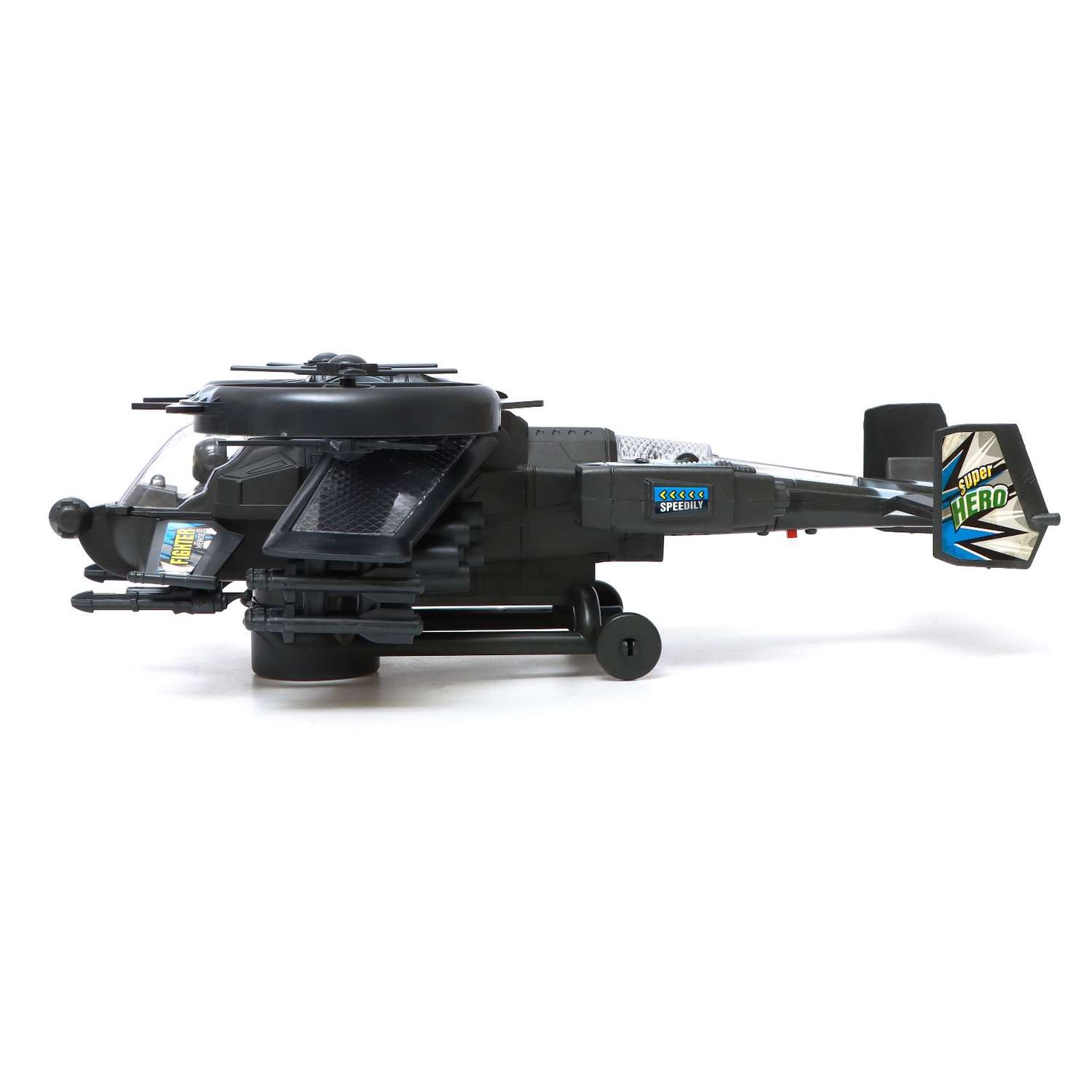 Вертолёт Sima-Land «Боец» работает от батареек свет и звук цвет чёрный 7664546 - фото 2