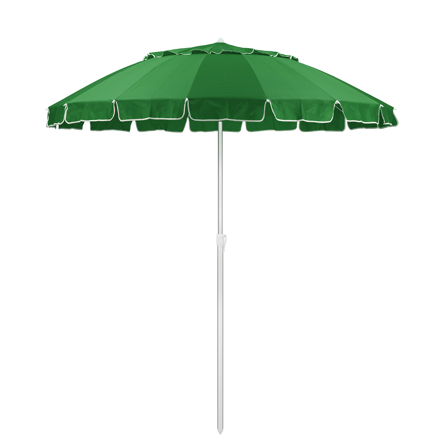 Зонт пляжный BABY STYLE большой с клапаном и наклоном 2.5 м ткань наклон в чехле зеленый - фото 2