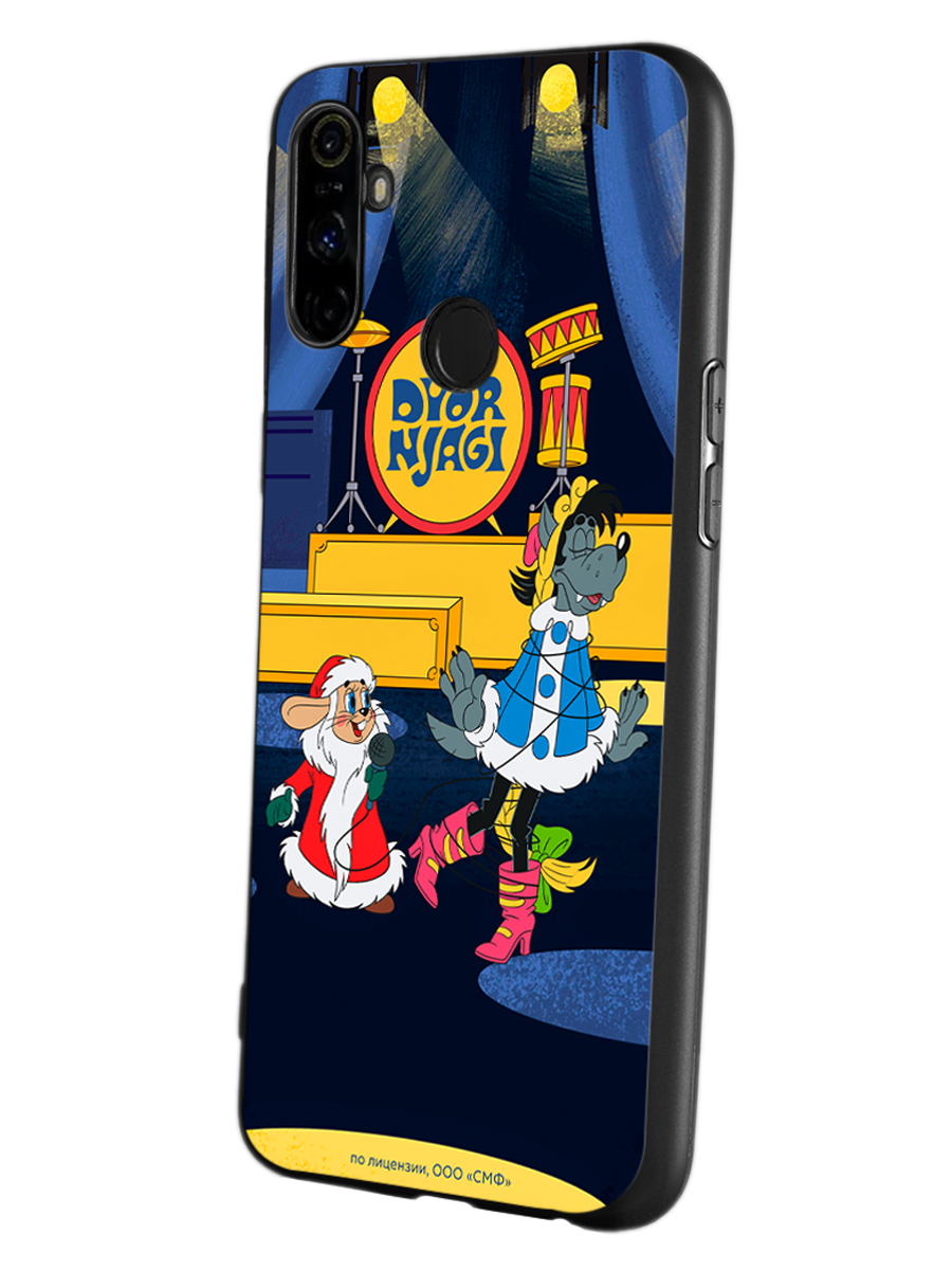 Силиконовый чехол Mcover для смартфона Realme C3 Союзмультфильм Дед мороз выходи - фото 1