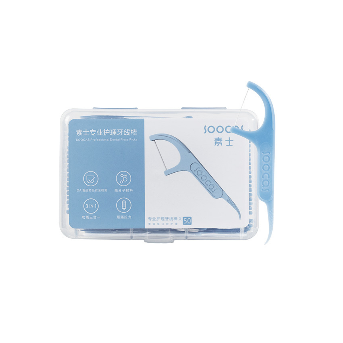 Зубная нить Soocas Dental Floss Pick 1 уп 50шт - фото 1