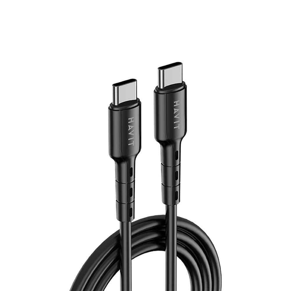 Кабель USB Type-C HAVIT c быстрой зарядкой 1 м CB6235 BK - фото 3