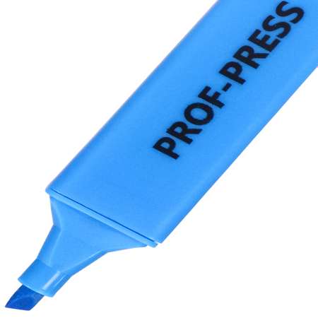 Набор текстовыделителей Prof-Press голубой 2-5 мм
