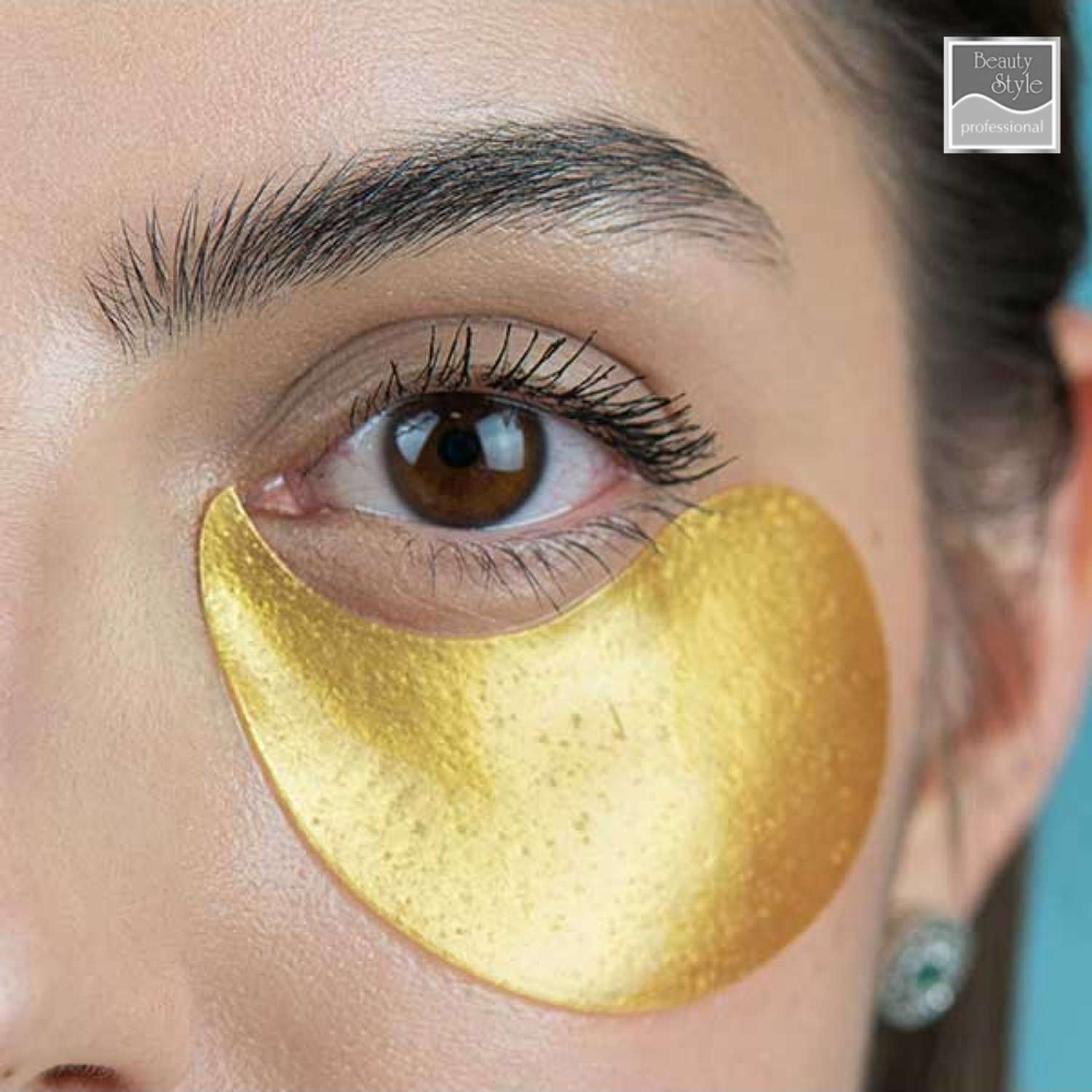 Патчи для глаз Beauty Style гидрогелевые от морщин с золотой пудрой Роскошное золото 60 шт - фото 8