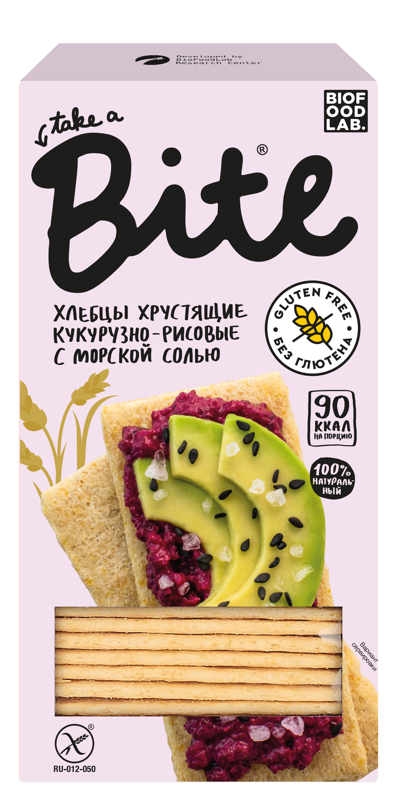 Хлебцы Take a Bite хрустящие кукурузно-рисовые с морской солью 150г - фото 1