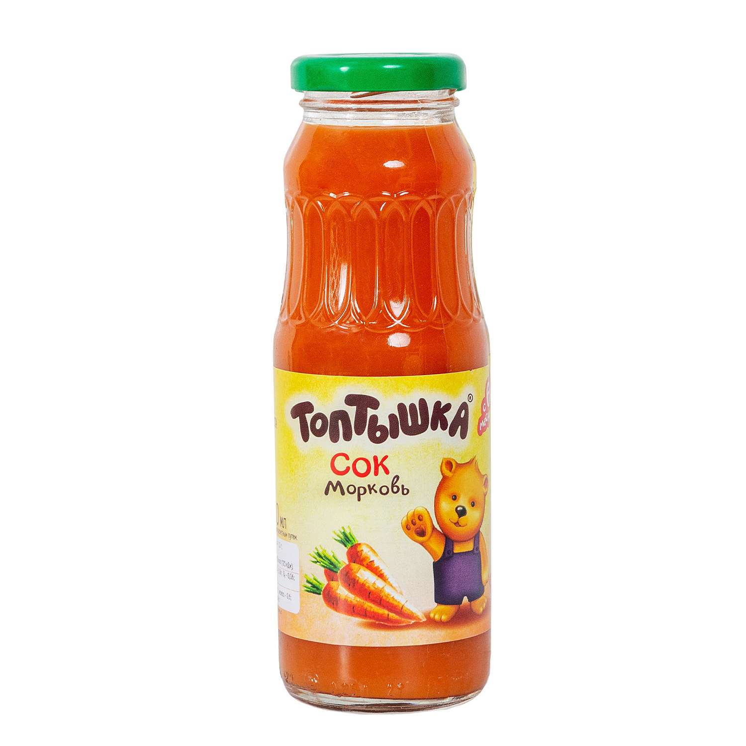 Сок Топтышка морковь 250мл с 6месяцев - фото 1