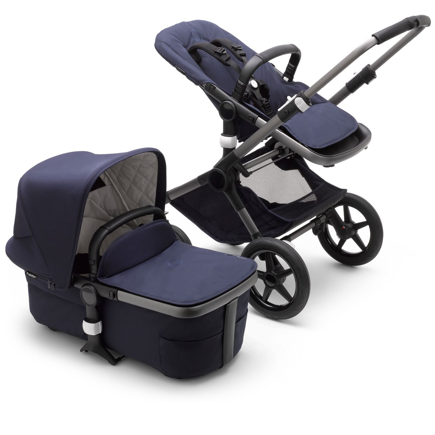 Коляска Bugaboo Fox3 Classic Complete Graphite-Dark Navy 2306010031 - фото 6