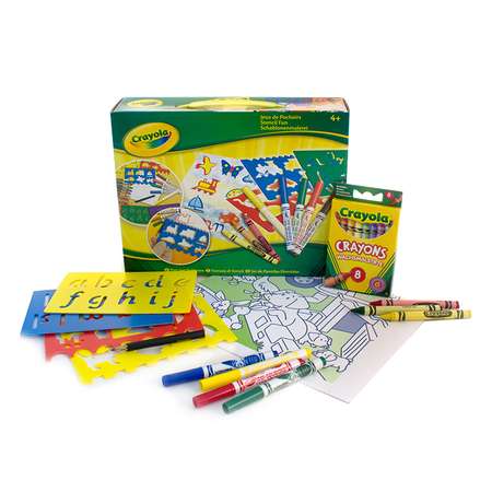 Набор трафаретов Crayola с карандашами