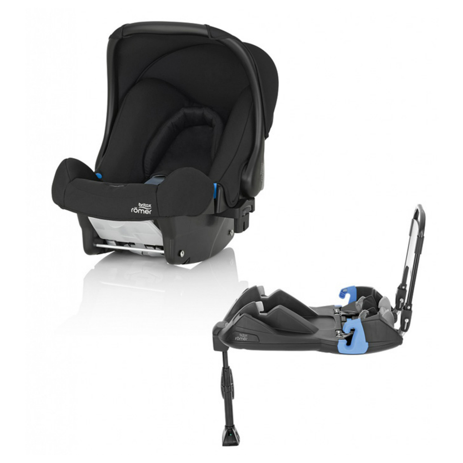 Автокресло Britax Roemer Baby-Safe Cosmos Black Trendline +база ременная - фото 1