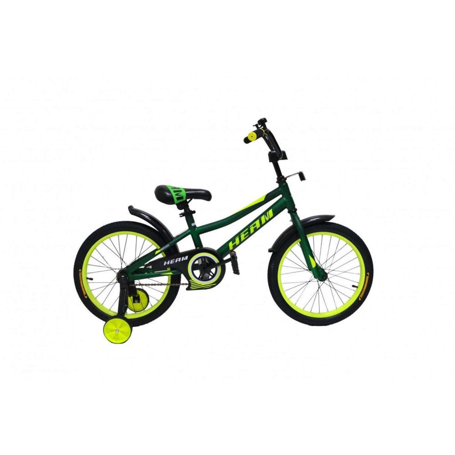 Велосипед детский Heam 18 STORM Матовый Зелёный/Жёлтый - фото 1