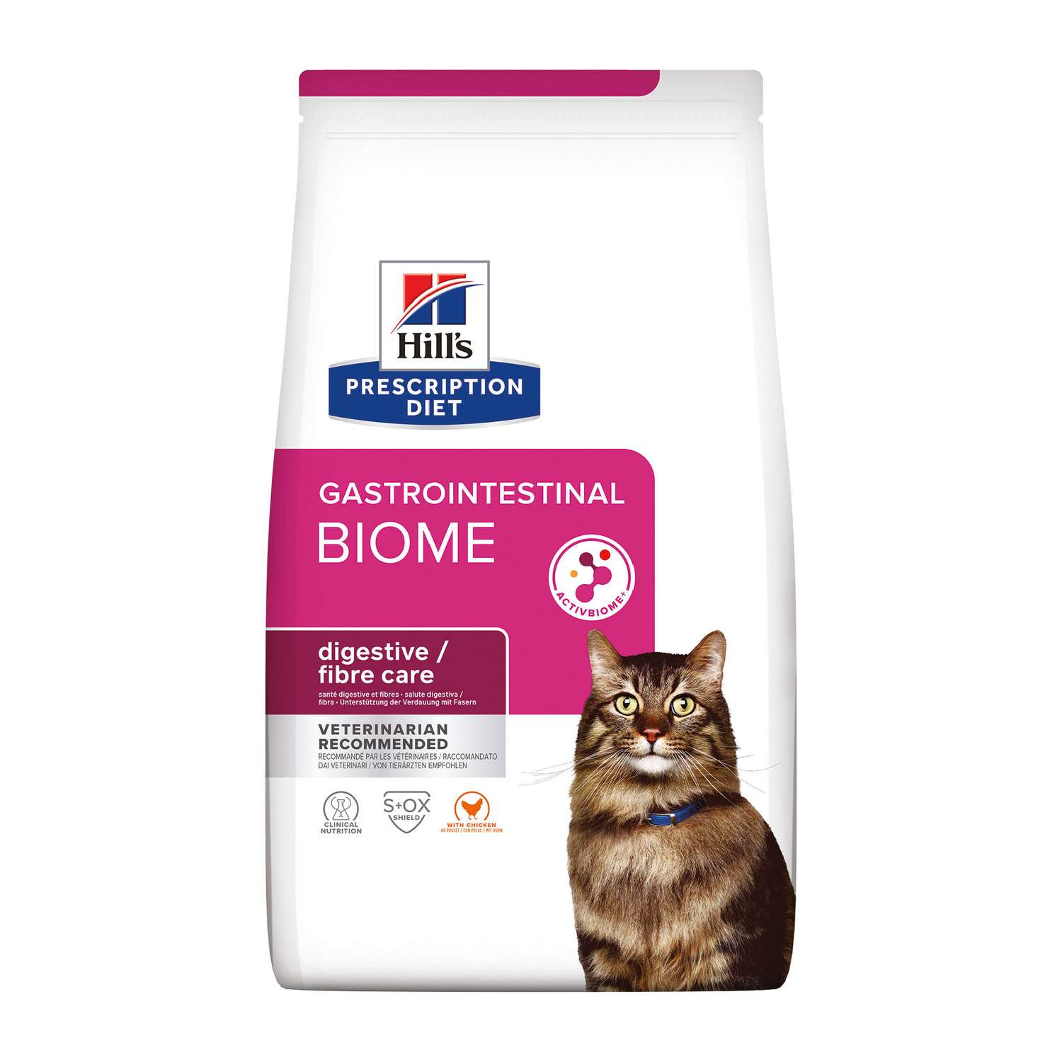Корм для кошек Hills 3кг Prescription Diet Gastrointestinal Biome при расстройствах пищеварения с курицей - фото 1