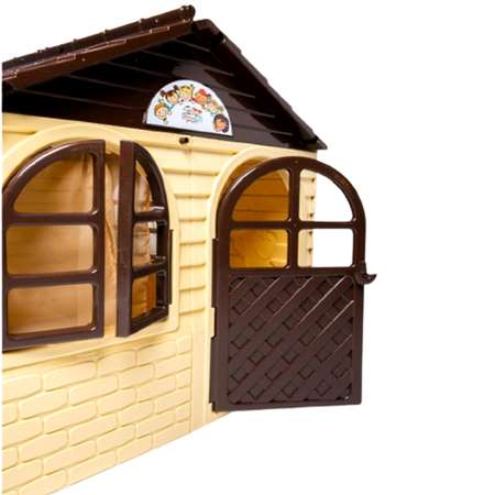 Игровой домик малый Doloni с карнизами и шторками 69х129 см