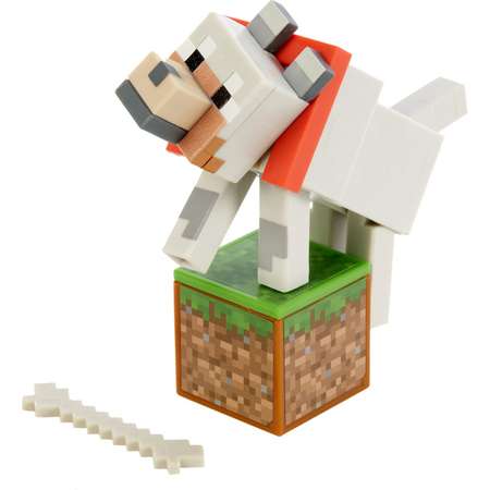 Фигурка Minecraft Волк с аксессуарами GCC21