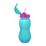 Бутылочка WOWBOTTLES для воды и других напитков с трубочкой 400 мл