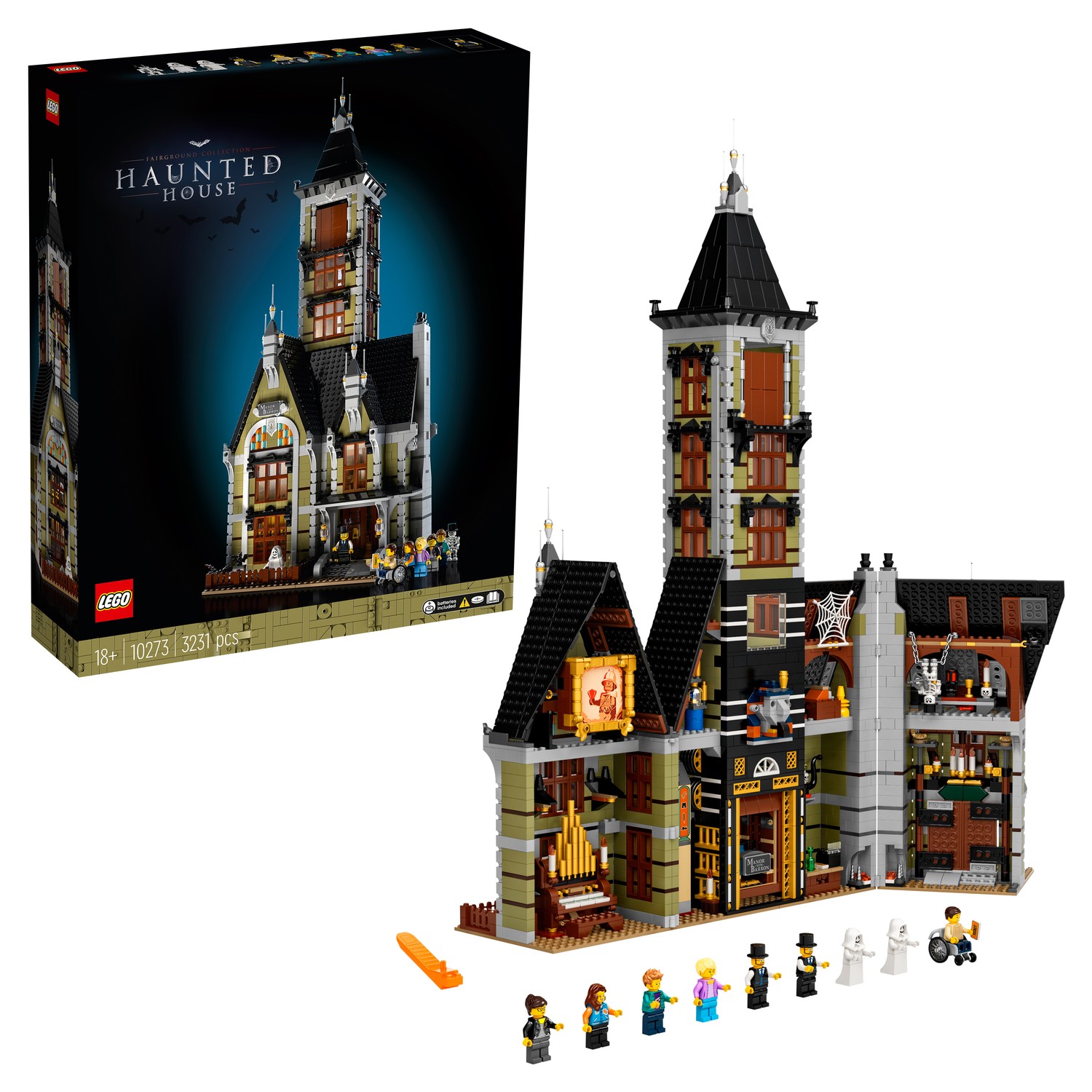 Конструктор LEGO Icons Дом с привидениями 10273 купить по цене 21999 ₽ в  интернет-магазине Детский мир