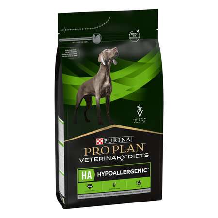 Корм для щенков и собак Purina Pro Plan Veterinary diets HA Hypoallergenic при аллергических реакциях сухой 3кг