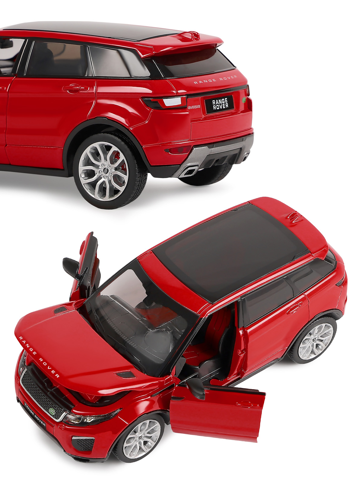 Внедорожник АВТОпанорама Land Rover Range Rover Evoque HSE 1:24 красный JB1200120 - фото 9