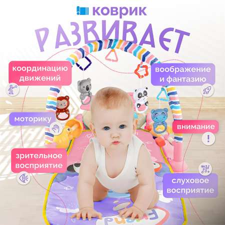 Развивающий коврик SHARKTOYS Бегемот