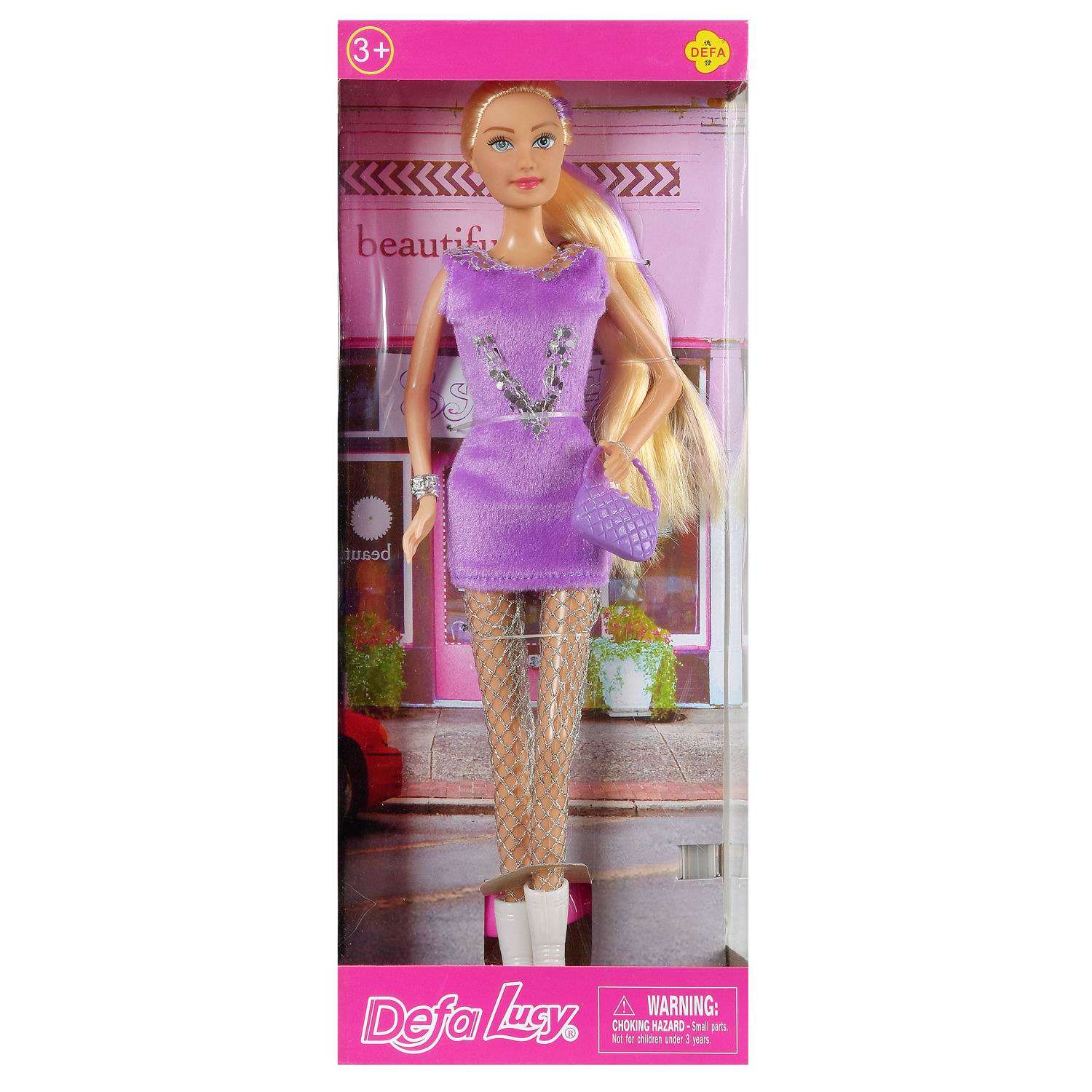 Кукла Lucy Junfa Гламурная вечеринка в сиреневом платье 8271d/фиолетовое - фото 1