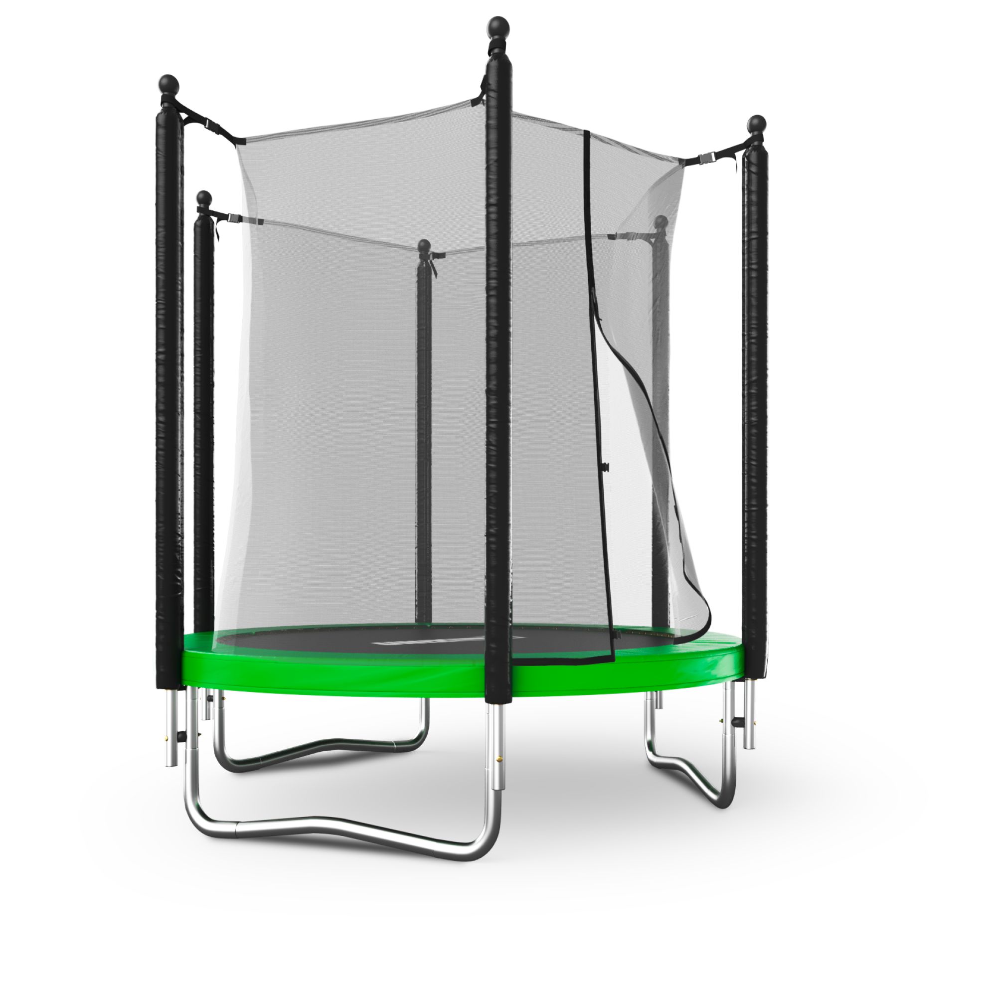 Батут каркасный Simple 6 ft UNIX line Green с внутренней защитной сеткой общий диаметр 183 см до 100 кг - фото 21