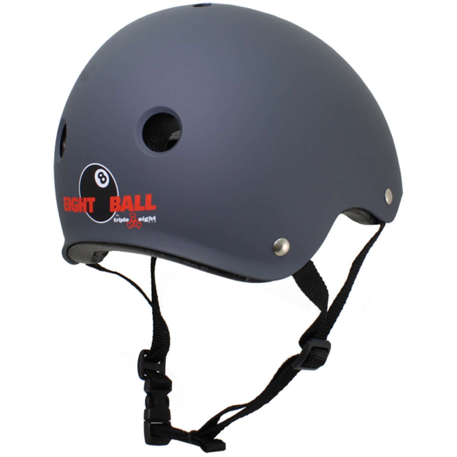 Шлем защитный спортивный Eight Ball Gun Matte (серый) / размер XL / возраст 14+ / обхват головы 55-58 см. / для детей - фото 3