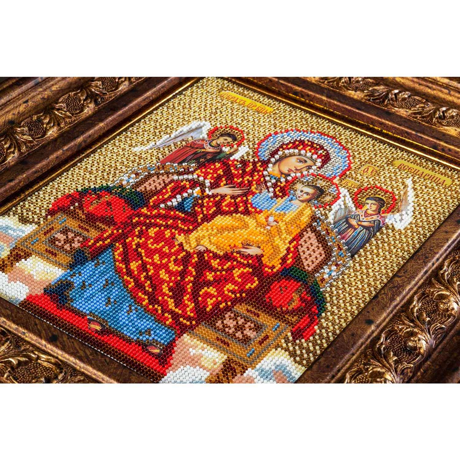 Набор для вышивания Радуга бисера иконы бисером В172 Богородица Всецарица 21x26см - фото 3