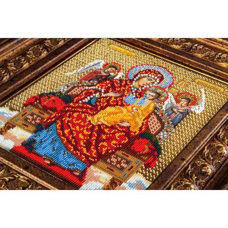 Набор для вышивания Радуга бисера иконы бисером В172 Богородица Всецарица 21x26см