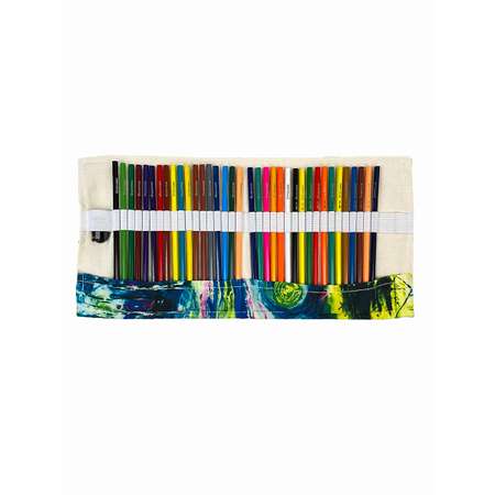 Набор цветных карандашей Отличник 24цв. + акварельные 12цв. в пенале-скрутке