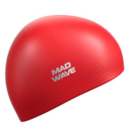 Шапочка для плавания латексная Mad Wave Solid M0565 01 0 05W красная