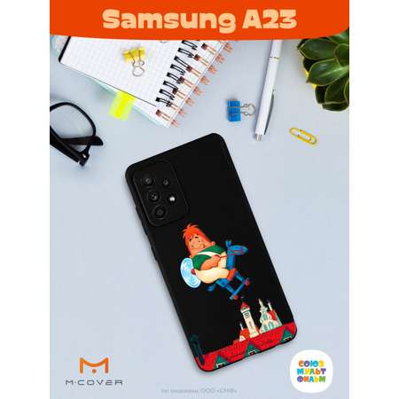 Силиконовый чехол Mcover для смартфона Samsung A23 Союзмультфильм верхом по небу