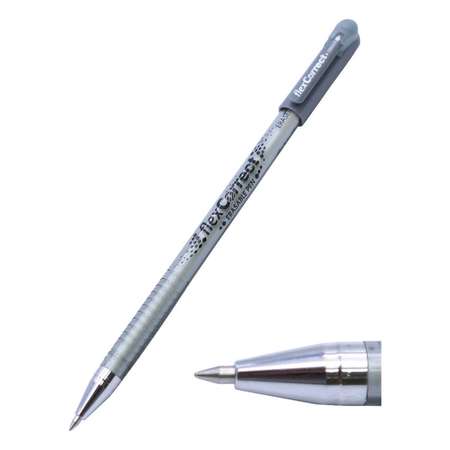 Ручка гелевая Flexoffice Пиши-Стирай 0.5мм черная с ластиком 2 шт в блистере