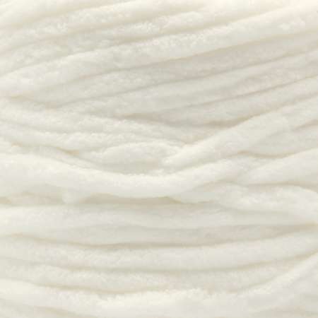 Пряжа для вязания Astra Premium плюшевая пушистый ворс полиэстер 100 гр 80 м 001 белый 2 мотка