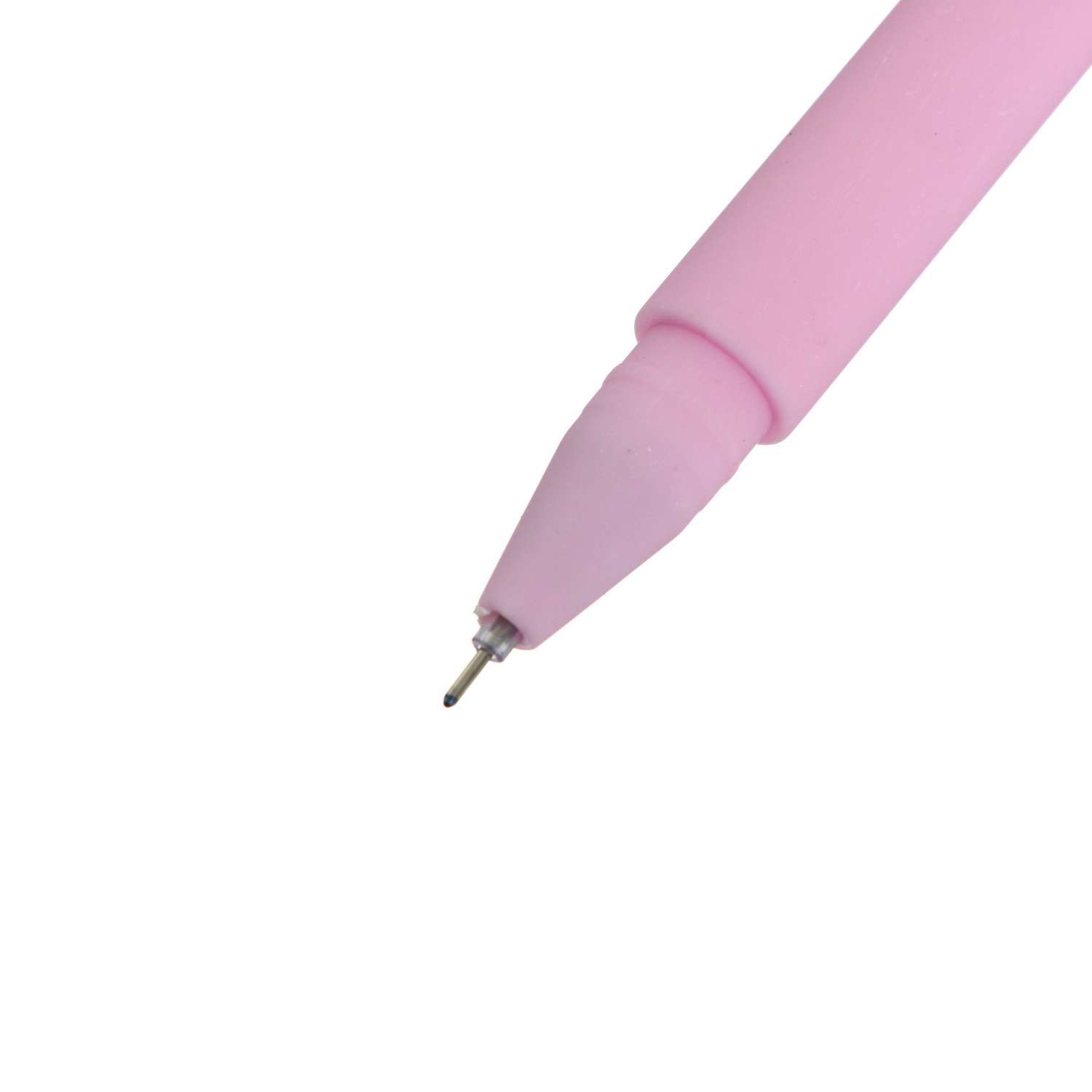 Ручка Sima-Land гелевая 0.5 мм синяя «Стразы розовые» - фото 3