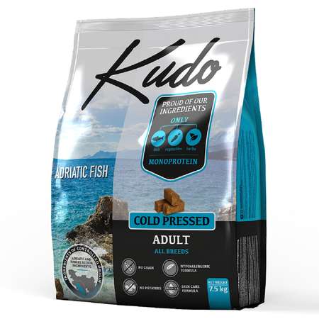Корм для собак Kudo Адриатическая рыба 7.5 кг