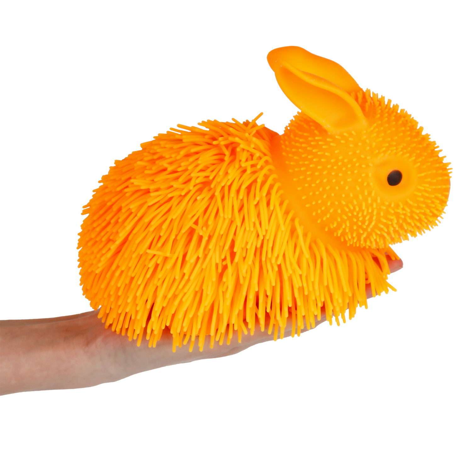 Игрушка-антистресс 1TOY Йо-Ёжики Кролик оранжевый 20 см - фото 3