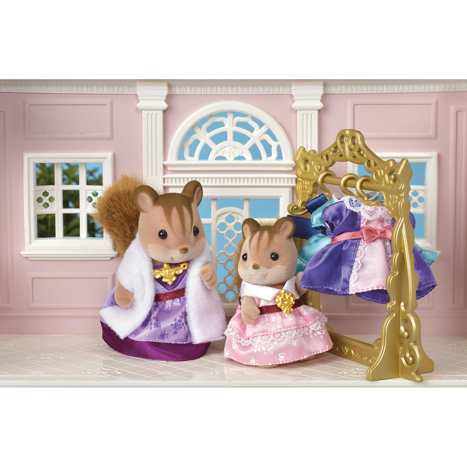 Набор SYLVANIAN FAMILIES TOWN Series Модные платья (фиолетовое и розовое) - фото 6