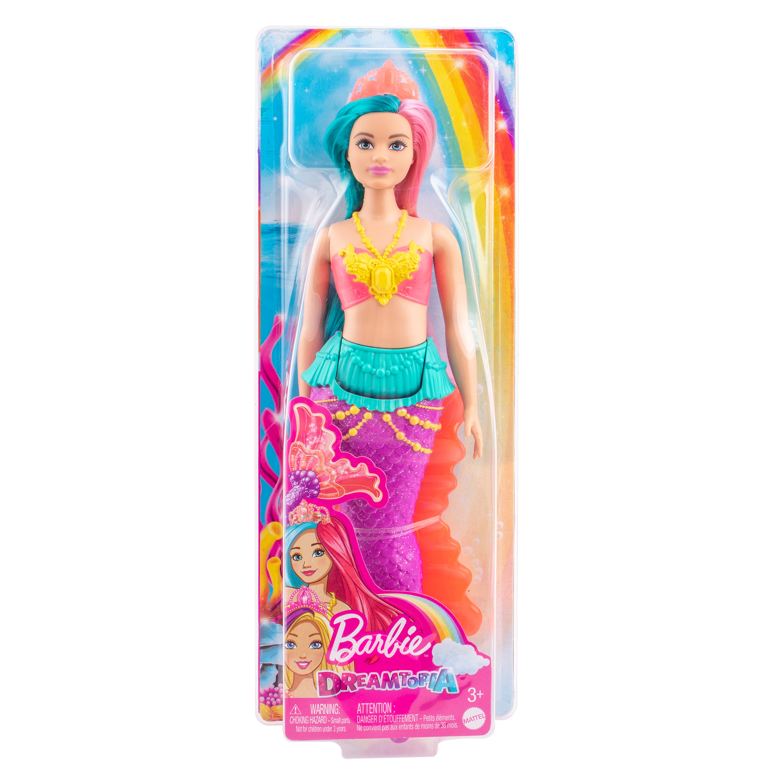 Кукла Mattel Barbie Русалочка сиреневый хвост GJK07(GJK11) - фото 1