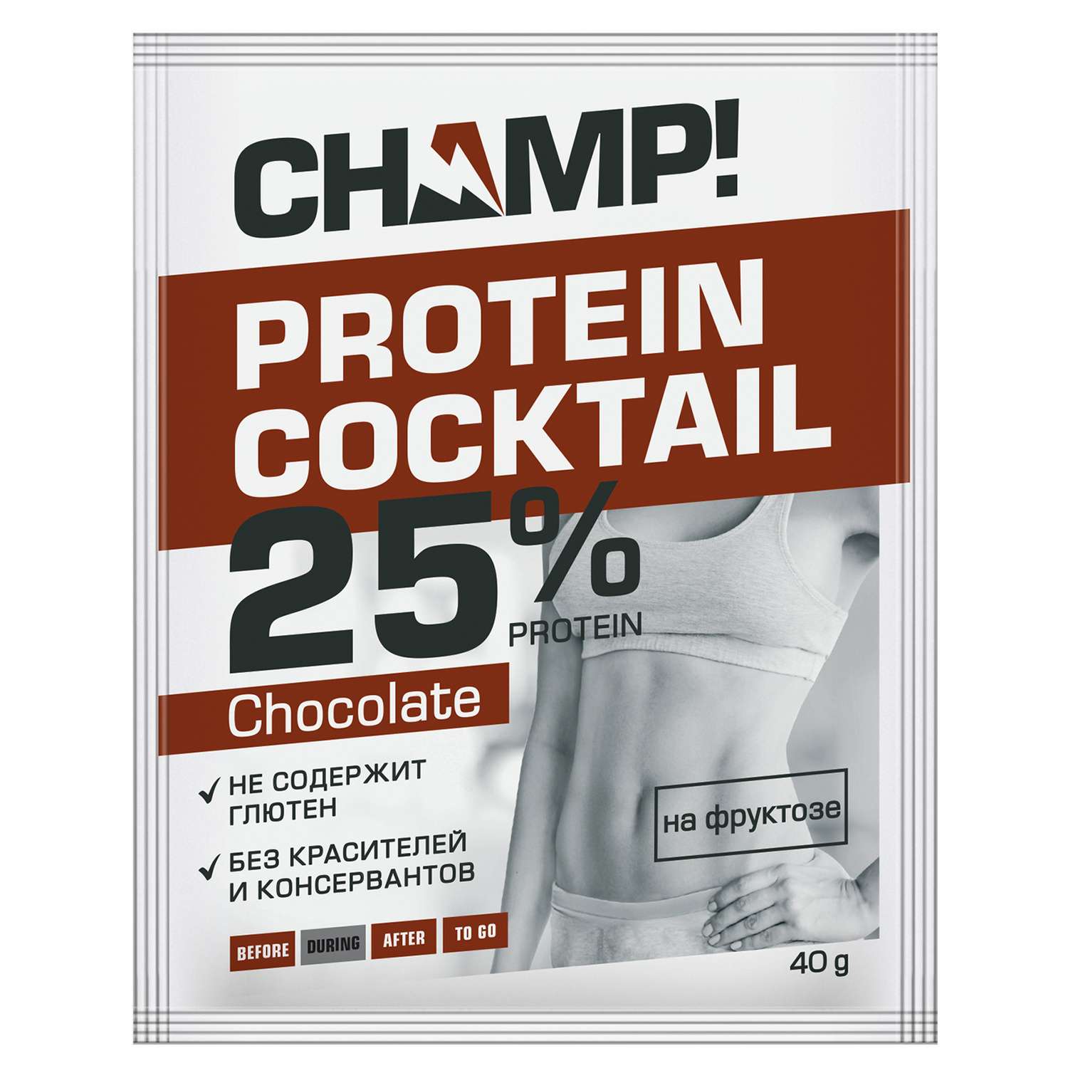 Коктейль Леовит Champ протеиновый шоколадный 40г - фото 1