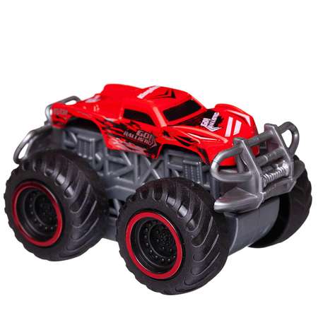 Игровой набор Junfa Машинка с пусковым устройством и аксессуарами красная