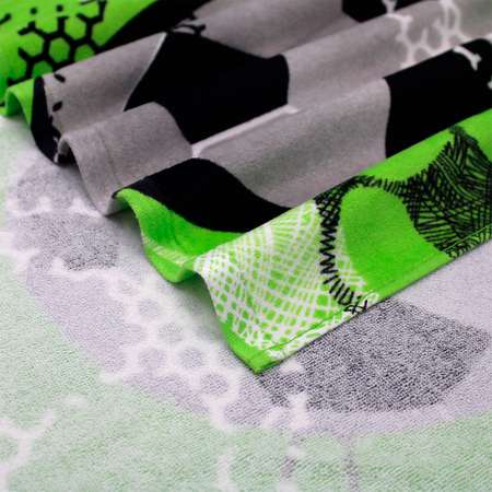 Махровое полотенце Bravo Футбол 30х60 см зеленый