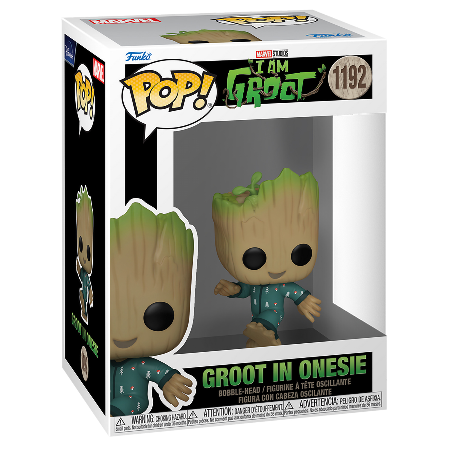 Фигурка Funko POP! Bobble Marvel I Am Groot Groot In Onesie Dancing (1192) 70650 - фото 2
