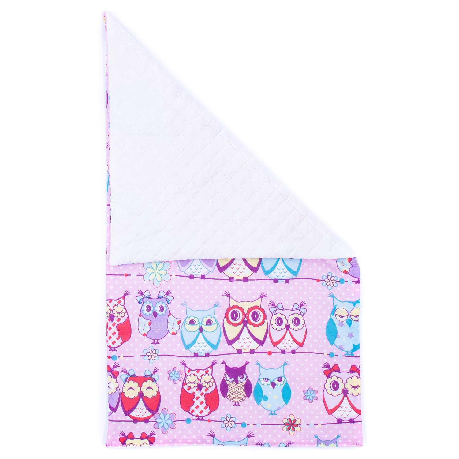 Комплект для пупса Модница 43-48 см: одеяло в пододеяльнике подушка и матрасик розовый-голубой 6109розовый-голубой - фото 6