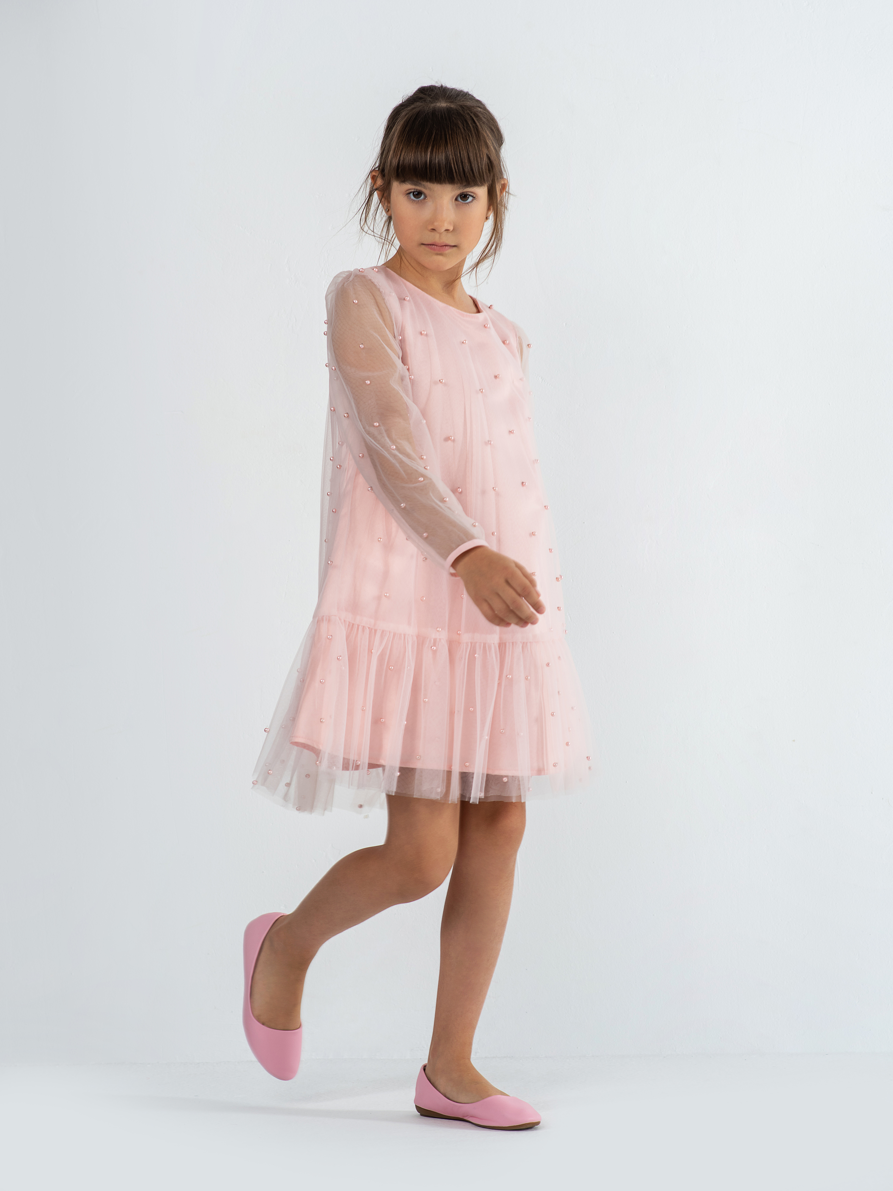 Платье LisaWeta D-078-23 розовый - фото 2