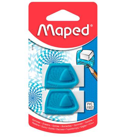 Ластик MAPED Precision Голубой 2шт 1506210