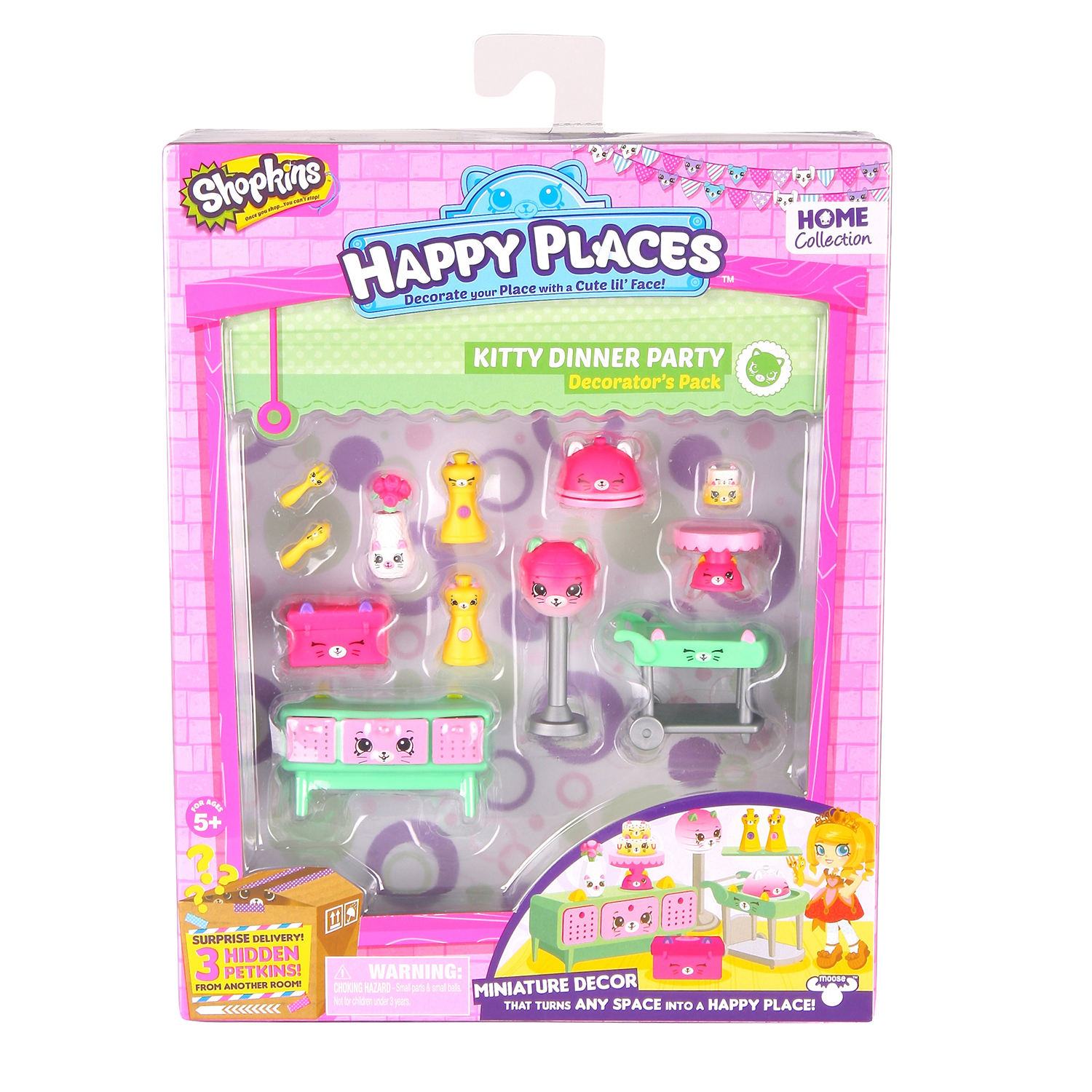 Набор для декора Happy Places Shopkins Праздничный ужин у котят (56391) - фото 1