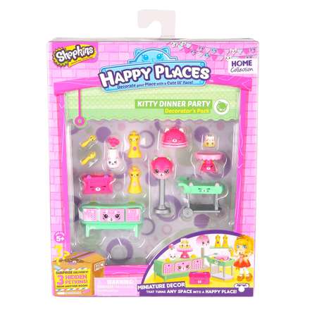 Набор для декора Happy Places Shopkins Праздничный ужин у котят (56391)